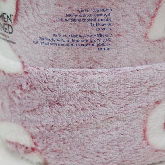 The Big One Plush Throw Blanket Faux Fur Oversized Supersoft Bow Pattern 5'x6' - Picture 4 of 10